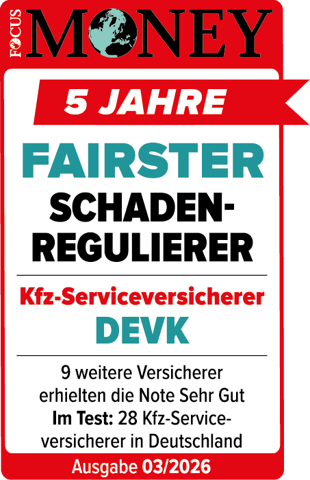 Focus Money: Fairster Schadenregulierer — DEVK