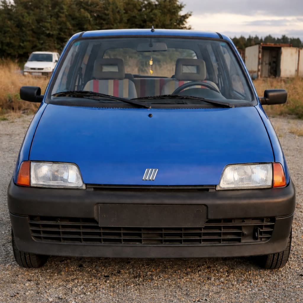 Fiat Cinquecento in Blau, Baujahr 1998 – ideales günstiges Auto für Fahranfänger
